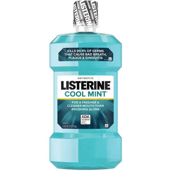 Mouthwash, Cool Mint, Antiseptic, Listerine,1.5L, 6/CT, Blue, PK6